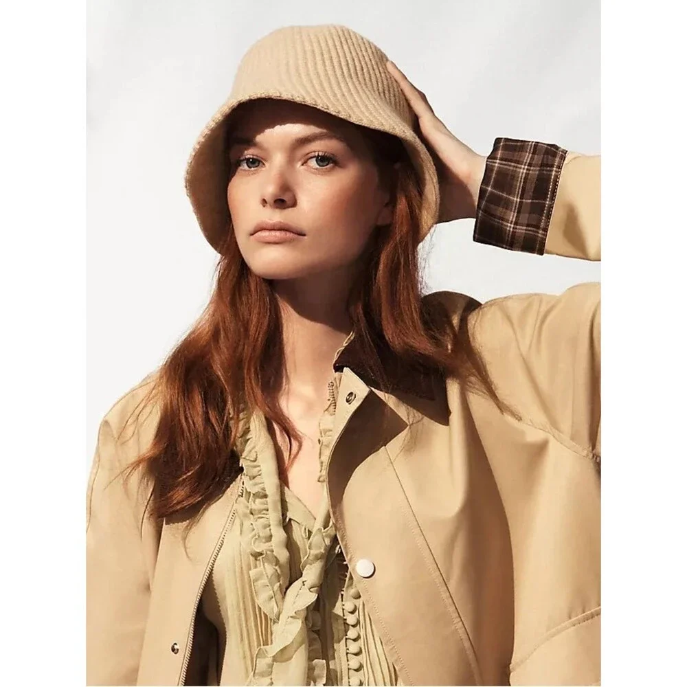 NWT Anthropologie Wavy Cloche Hat | Ivory | OS